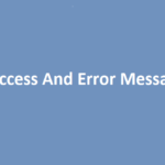Magento 2 success and error message