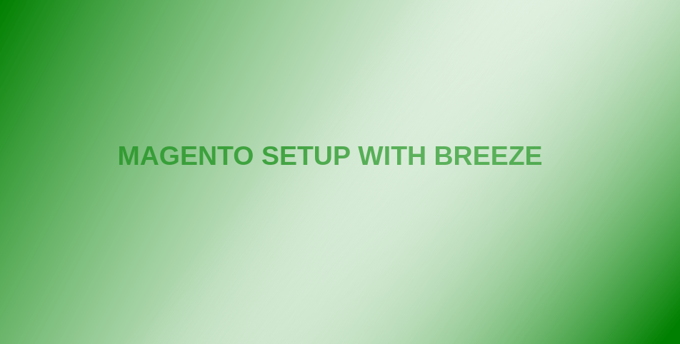 Magento2 setup with breeze